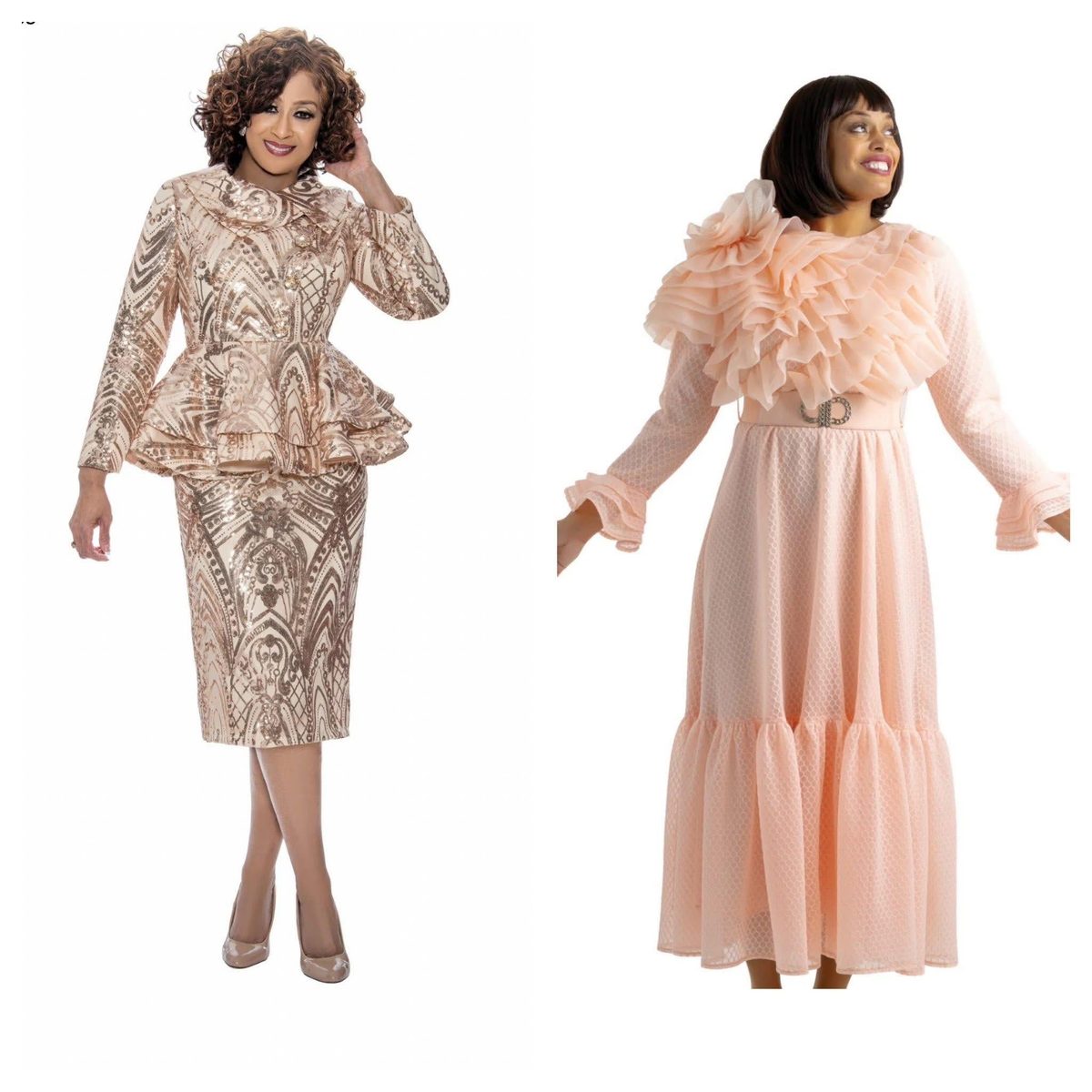 Elegant church suits and dresses
